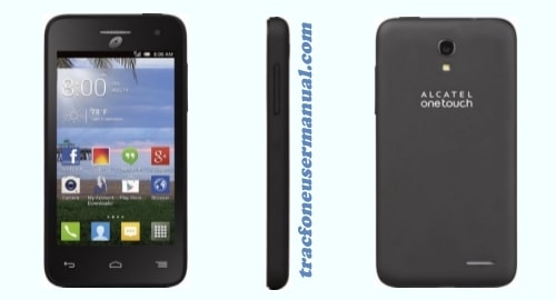 Tracfone Alcatel Pop Star A845L front side back