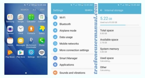 TracFone Samsung Galaxy Luna S120VL screenshot