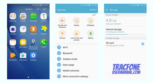 TracFone Samsung Galaxy On5 S550TL screenshot