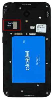How to Insert Memory Card in Alcatel Raven