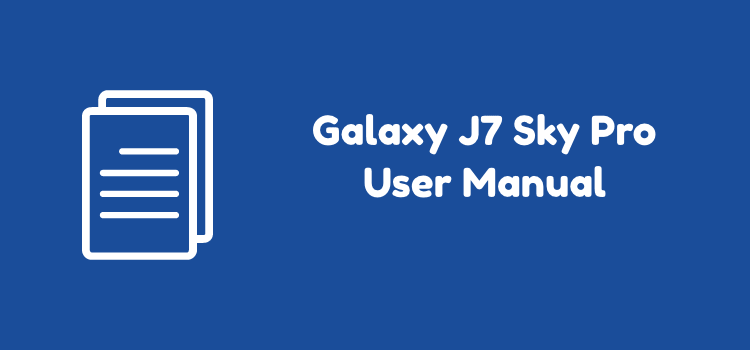 Samsung Galaxy J7 Sky Pro User Manual