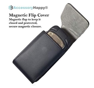 Alcatel MyFlip Vertical Leather Belt Case by AccessoryHappy