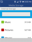 Alcatel MyFlip Storage