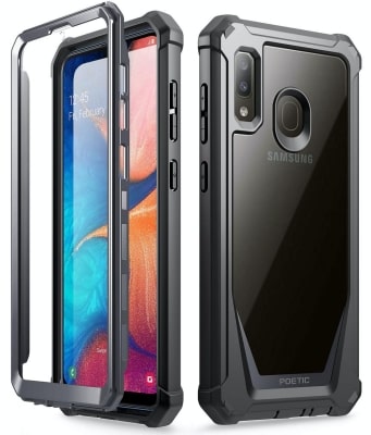 Galaxy A20 Rugged Clear Case by Poetic