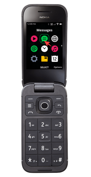 Nokia 2760 Flip Phone Messages