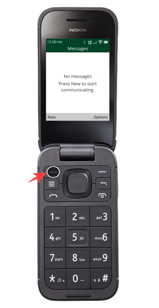 Nokia 2760 Flip Phone New Messages
